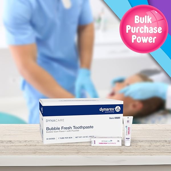 DYNACARE BUBBLE FRESH FLUORIDE KIDS TOOTHPASTE, BUBBLEGUM FLAVOR, CAVITY PROTECTION, DAILY ORAL HYGIENE – 4.6 OZ., 1 COUNT