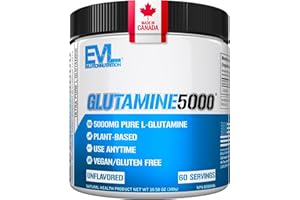 L Glutamine Powder 5000MG Per Scoop | Workout, Gut Health, Digestion & Immune Support | 5G Plant-Based L-Glutamine Per Scoop 