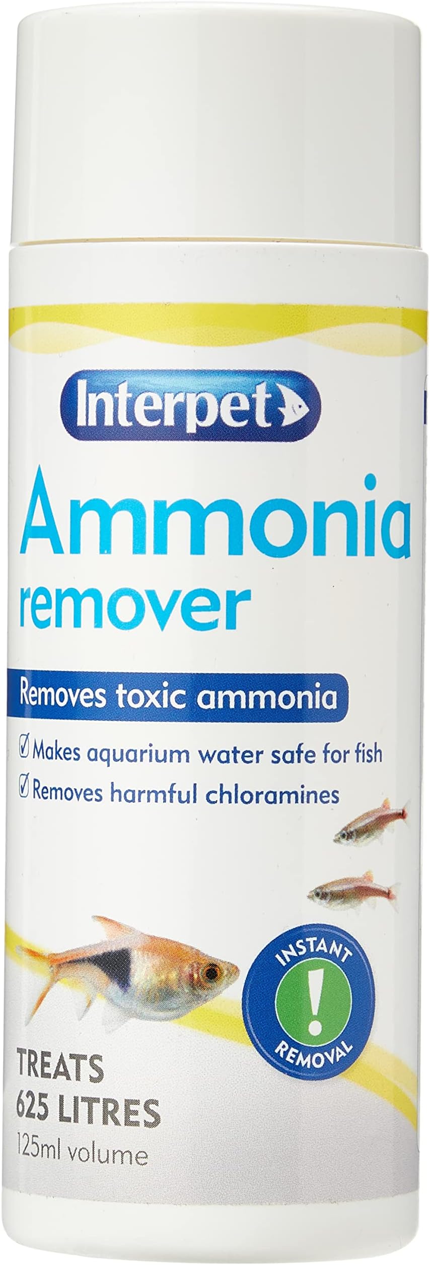 Interpet Ammonia Remover 125 ml Treats 625 L Aquarium Water