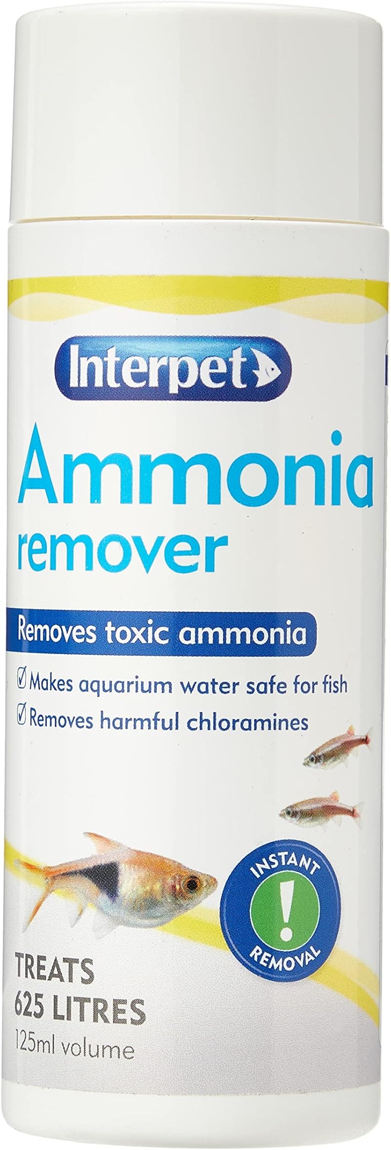 Interpet Ammonia Remover 125 ml Treats 625 L Aquarium Water