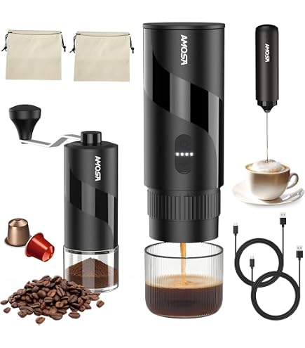 áquina De Café Portátil De Viaje, ini Cafetera Portátil, Sin
