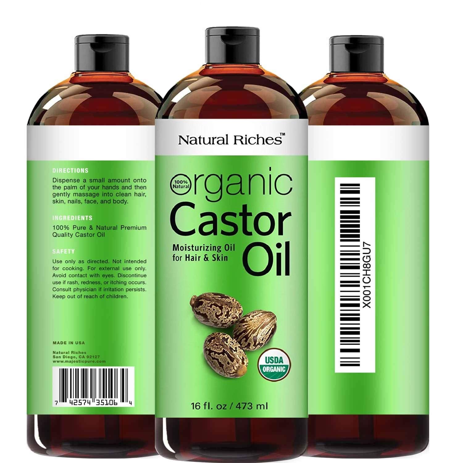 Amazon Com Thick Hair Organic Castor Oil Cold Pressed For Hair