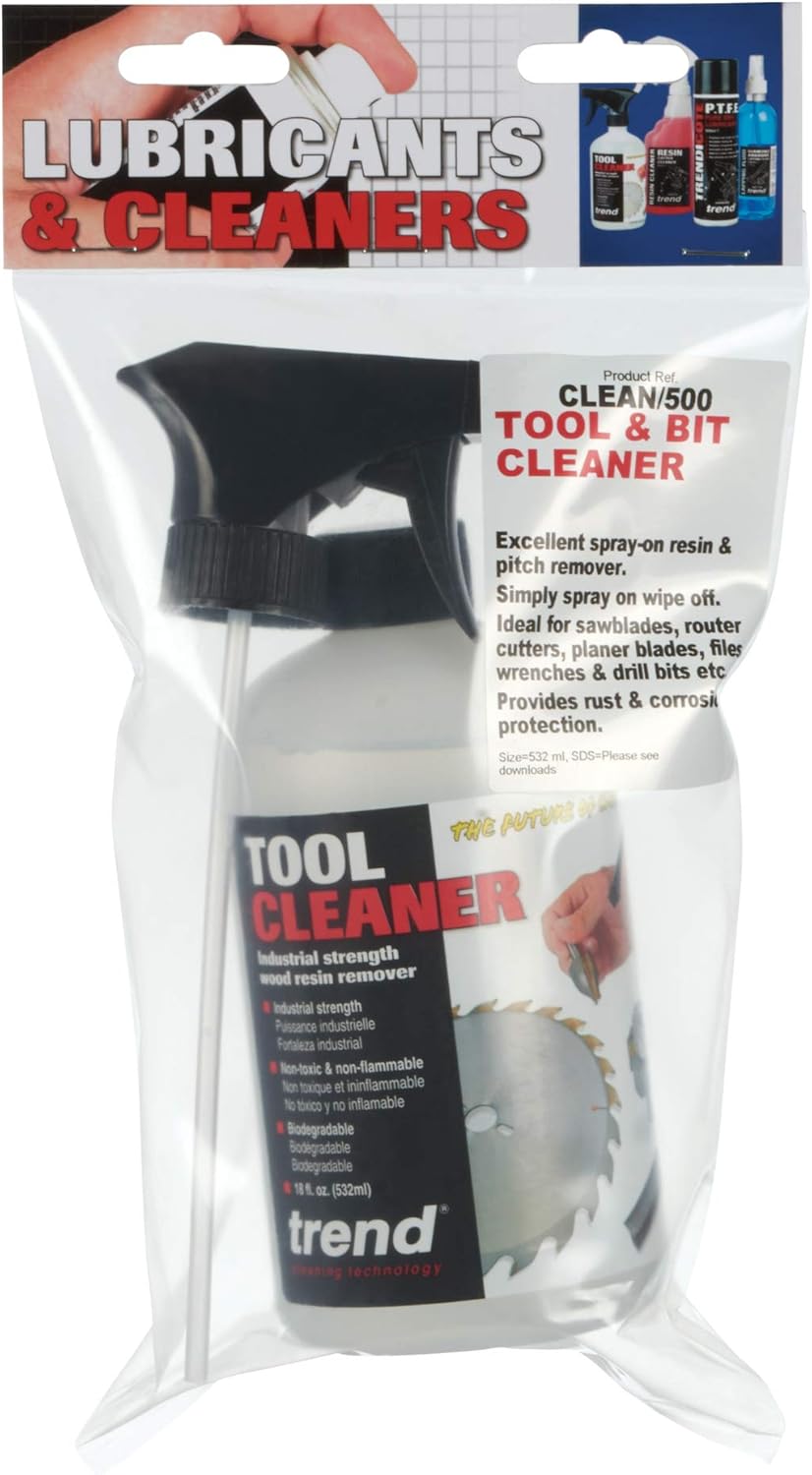 Trend CLEAN/500 Tool Cleaner, 18 fl oz, Clear - - 