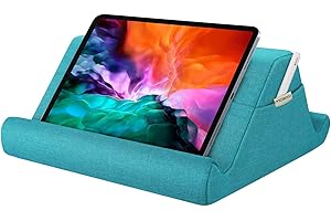 MoKo Tablet Pillow Holder, Pillow for iPad Multi-Angle Soft Tablet Stand Up to 12.9" for Xmas Gift, eReader, Fit with iPad 9,