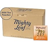 Mighty Leaf Chamomile Citrus Herbal Tea – 100 Count Tea Pouches – Caffeine-Free Blend with Chamomile, Orange Peel & Lemongrass – Calming Herbal Tea for Relaxation & Sleep Support