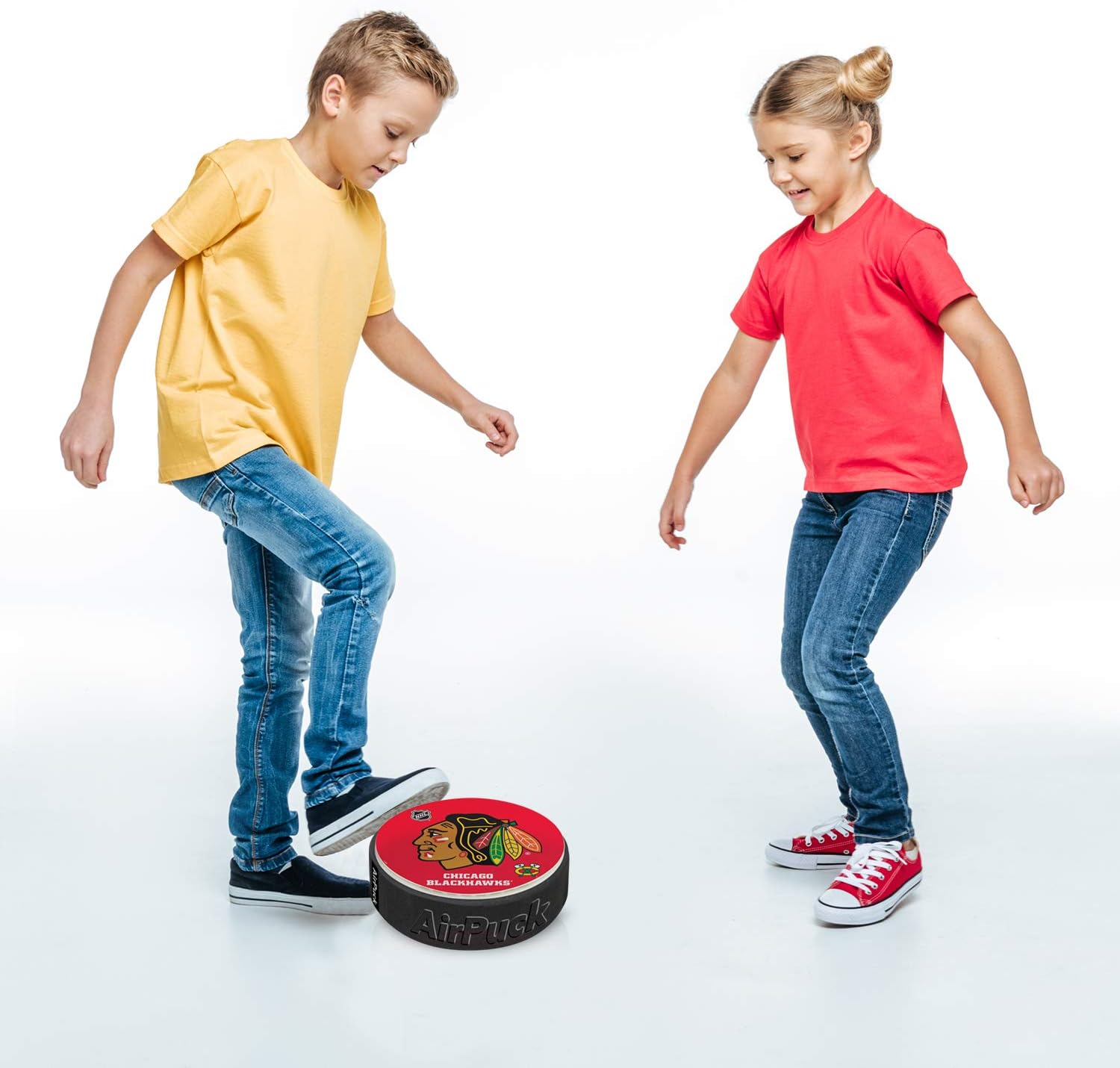 NHL Hockey Air Pucks Chicago Blackhawks Hockey Team - LED Hockey Puck & Indoor Hockey Pucks - Air Hockey Games for Kids - Fun Kids Hockey Toys : Sports & Outdoors