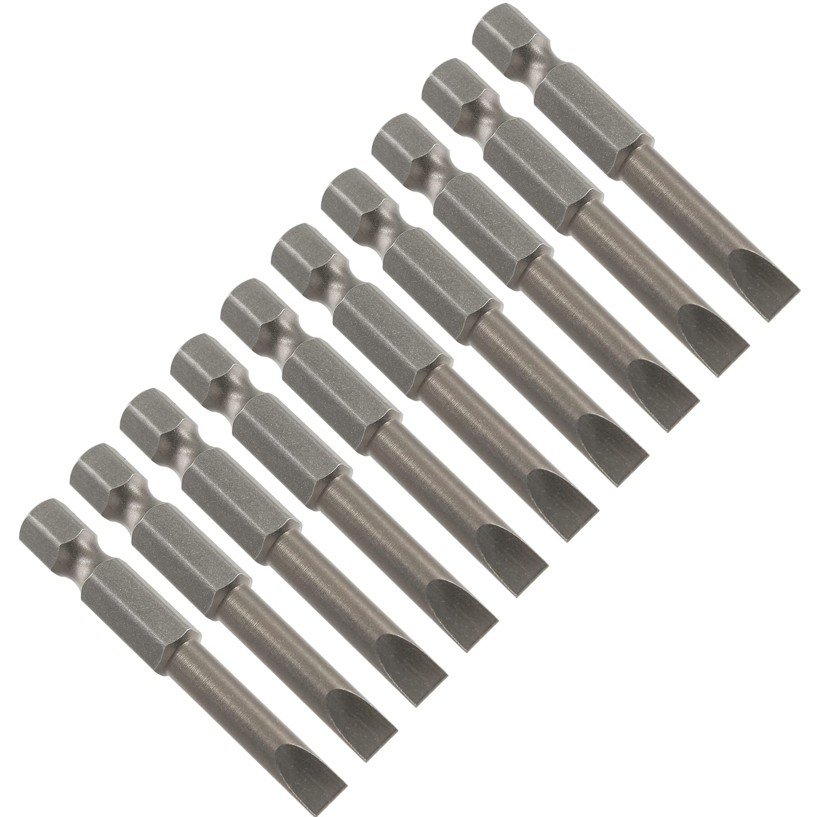 LDEXIN 10 Pcs SL5 Magnetic Slotted Screwdriver Bits