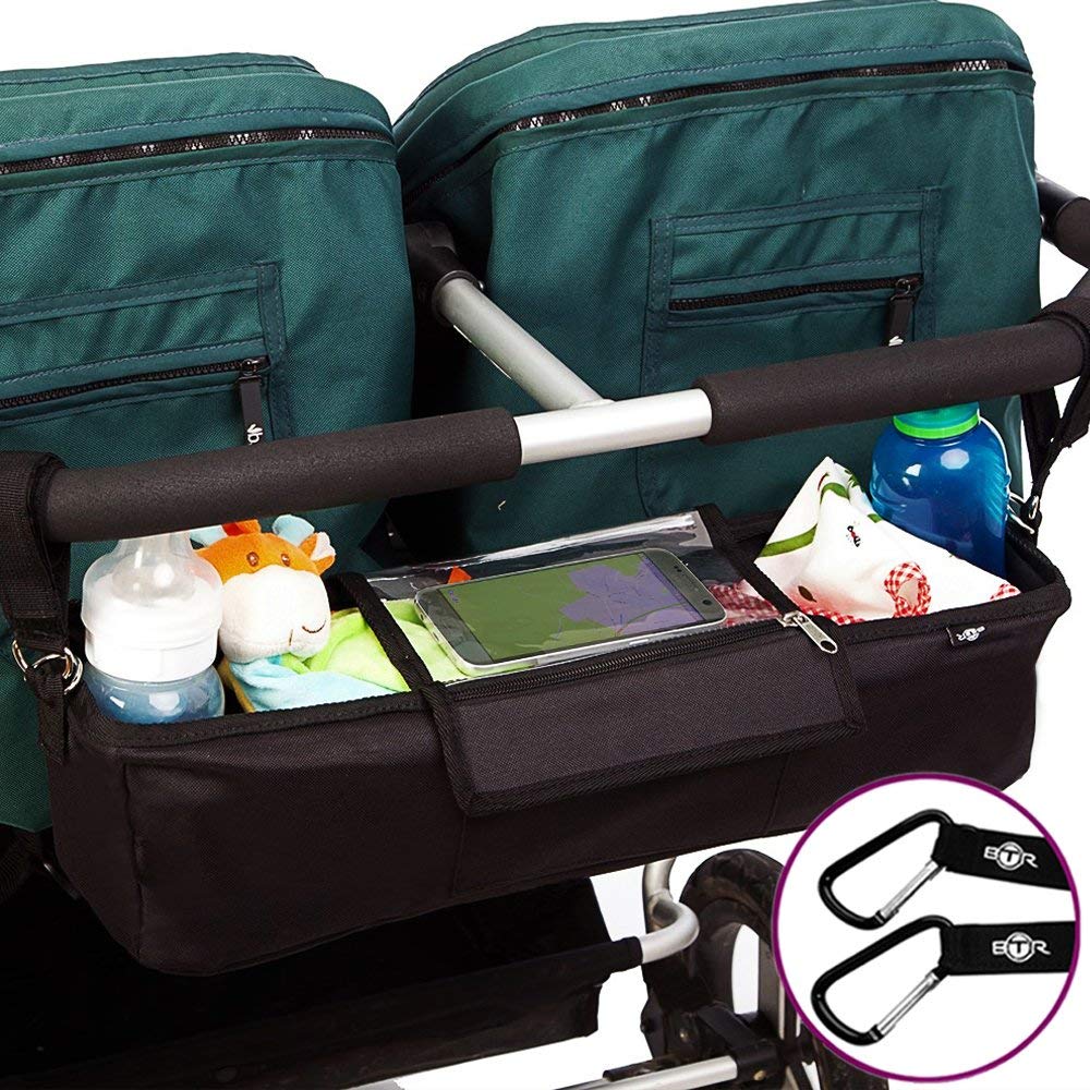 double stroller parent console