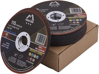 Merryland 115mm Cutting Disc Metal INOX 1.0mm 22.23mm Bore 25pcs Bravo-Line