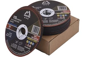 Merryland Cut Off Wheel 4 1/2 inch for Angle Grinder, Metal Cutting Wheel 4.5 X .045 X 7/8 Ultra Thin 25 Pack, Iron Stainless Steel Cutting Disc, Bravo-Line B13071042