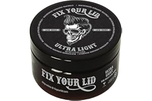 Fix Your Lid Ultra Light Pomade for Men - Water-Based Pomade with Low Hold and Low Shine - Match All Men’s Hair Types & Styles - Easy to Wash Out - 3.75 oz