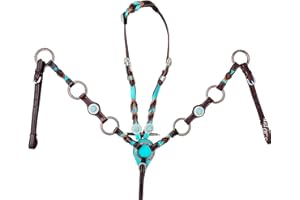 Western Tack Set Horse | Teal Braiding Ring Tack Set