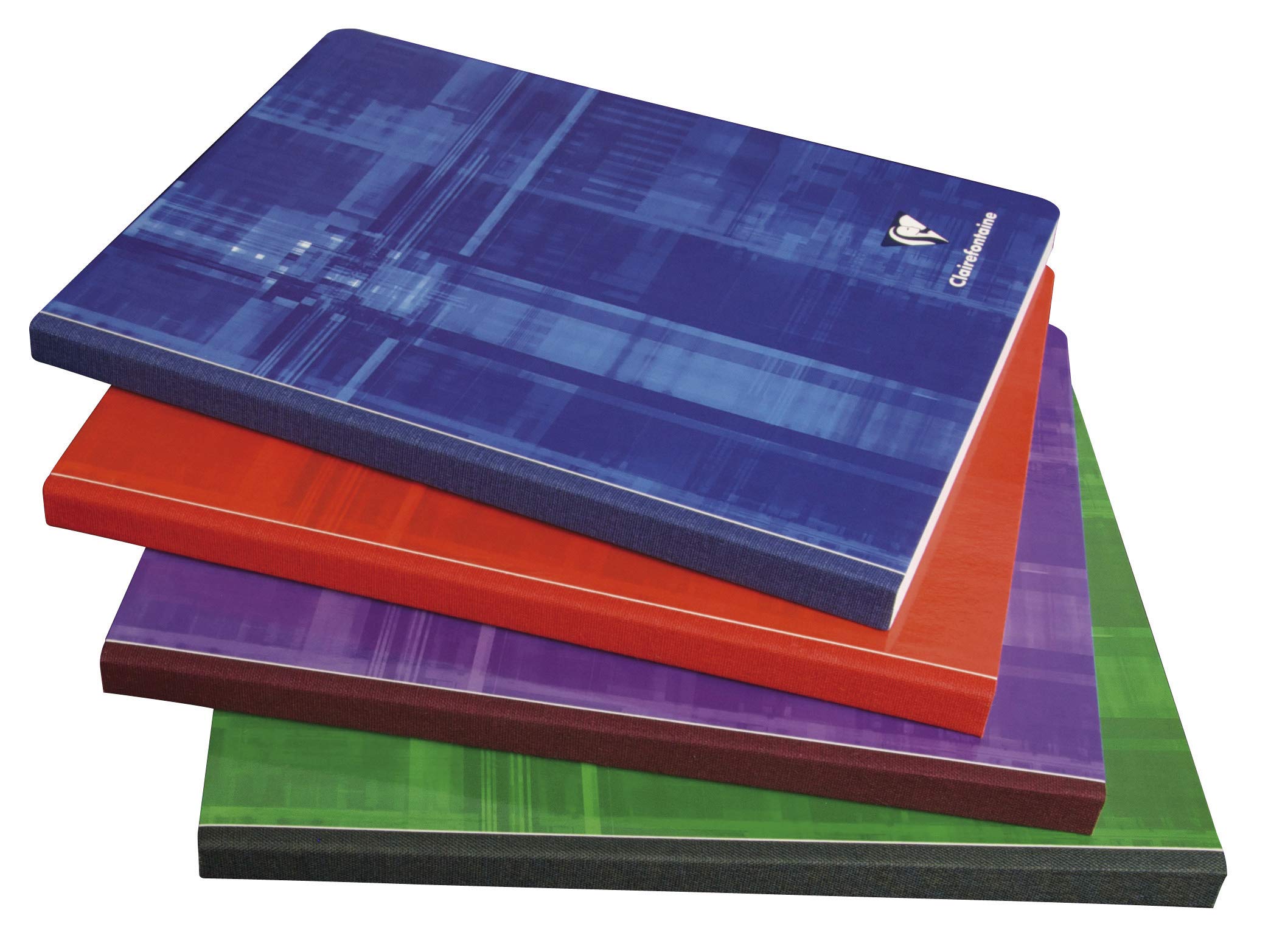 Clairefontaine 9761C - One Canvas Back Notebook - Dimensions: 17x22 cm - 288 Seyes Ruled Pages - 90 g White Paper - Random Colour Laminated Card Cover