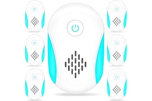 SUCGLES [2025 Upgraded] Ultrasonic Insect & Pest Indoor Repeller, Electronic Plug-in Control Repellent for Roach, Rodent, Mouse, Bugs, Mosquito, Mice, Ant, Spider, 2 Mode Switching (6 Pack)