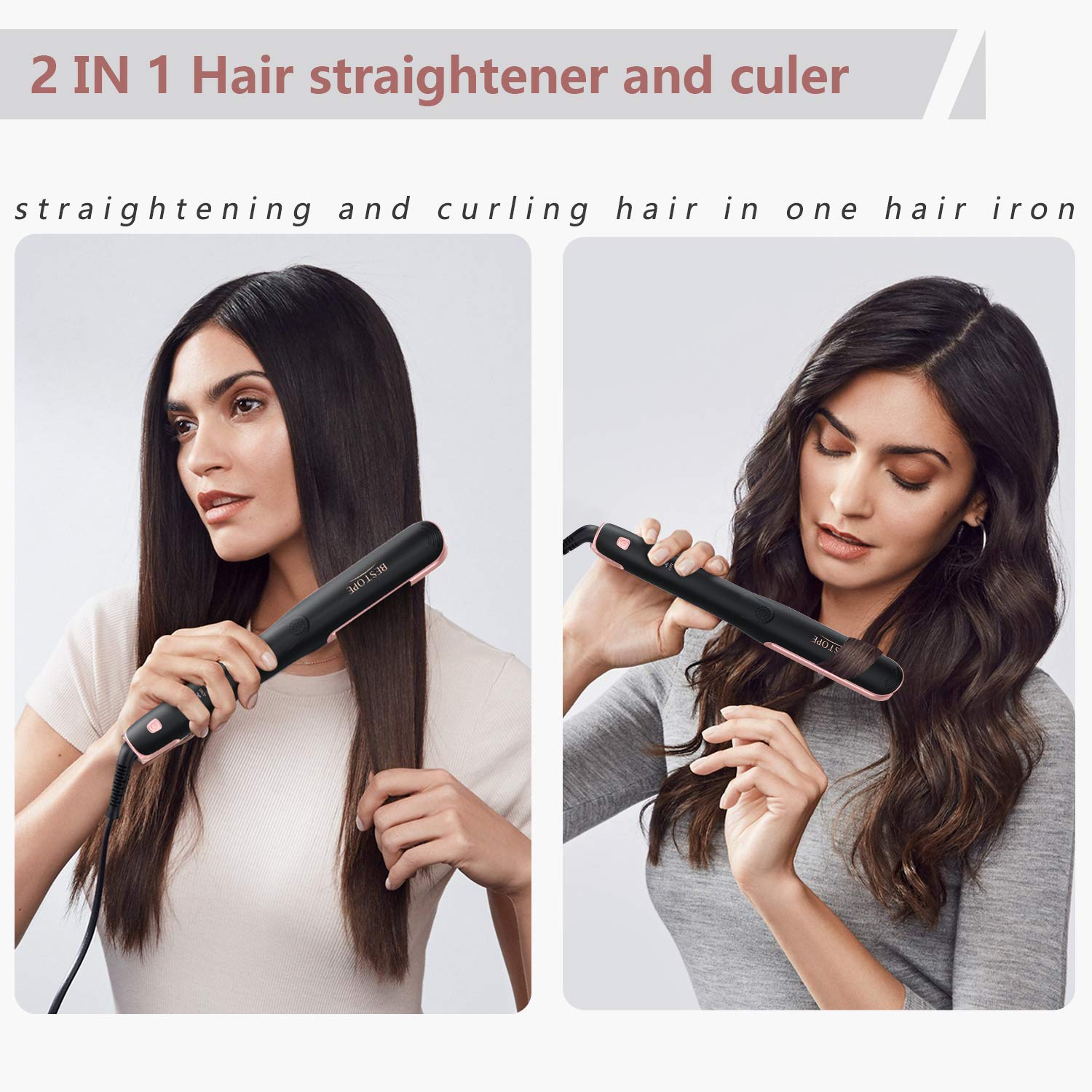 bestope 2 in 1 hair straightener