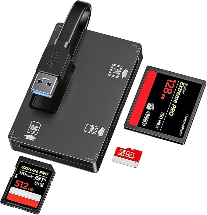 USB 3.0 Card Reader, 3 in 1 SD Card Reader with Card Amazon.co.uk