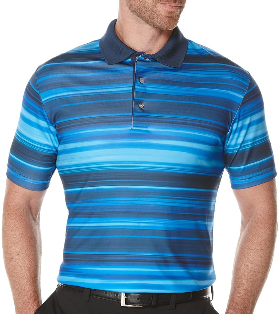 Buy PGA Tour Men's Golf Performance Short Sleeve Gradient Printed Polo