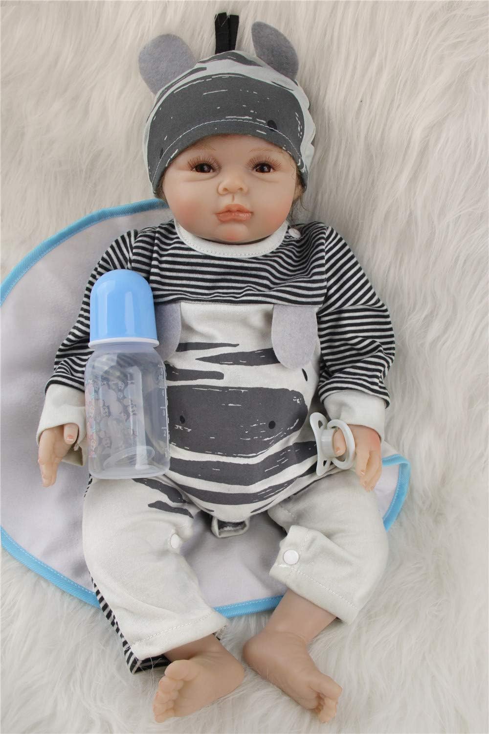 Reborn Dolls Girl 19 Inches Reborn Baby Doll Handmade Reborn Babies Soft cotton body She Looks and Feels Just like a Real-life Baby - Image 3