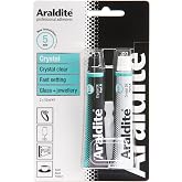 Araldite Clear Epoxy Adhesive 5 Minute Fast Setting 2-Part Epoxy Glue. Solvent-Free Professional Grade Strength for Invisible Joins. Clear Resin for Glass and Jewellery. Crystal Clear, 2 x 15ml
