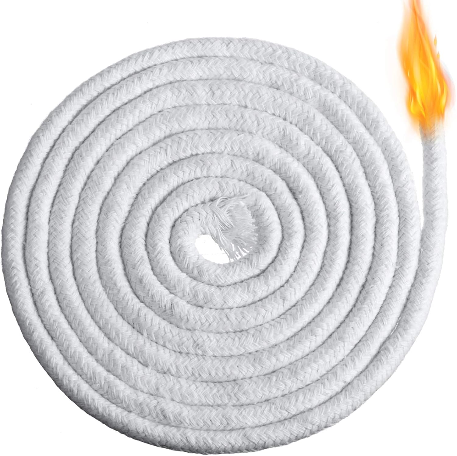 6.56 Feet Oil Lamp Wicks Replacement Braided Round Wick for Oil Lamps and Candles DIY Handmade Candle Making Supplies (8 mm/ 0.3 Inch)
