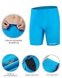 Runhit Swim Jammers for Men Square Leg Quick Dry