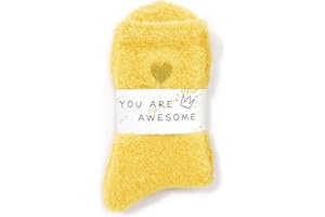 American Trends Coral Fleece Cloud Socks Ultra-Soft Fuzzy Warm Sleep Socks Cozy Unisex Gifts for Birthday Self-Care