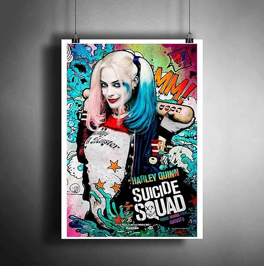 Harley Quinn Suicide Squad Marvel DC Art Poster Photo Print