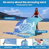 Ainiv Beach Blanket Large 140x210 cm Sandproof Waterproof 2-3 People view 3