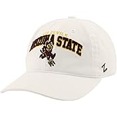 ZHATS NCAA Unisex-Adult NCAA Officially Licensed Hat Scholarship Classic White