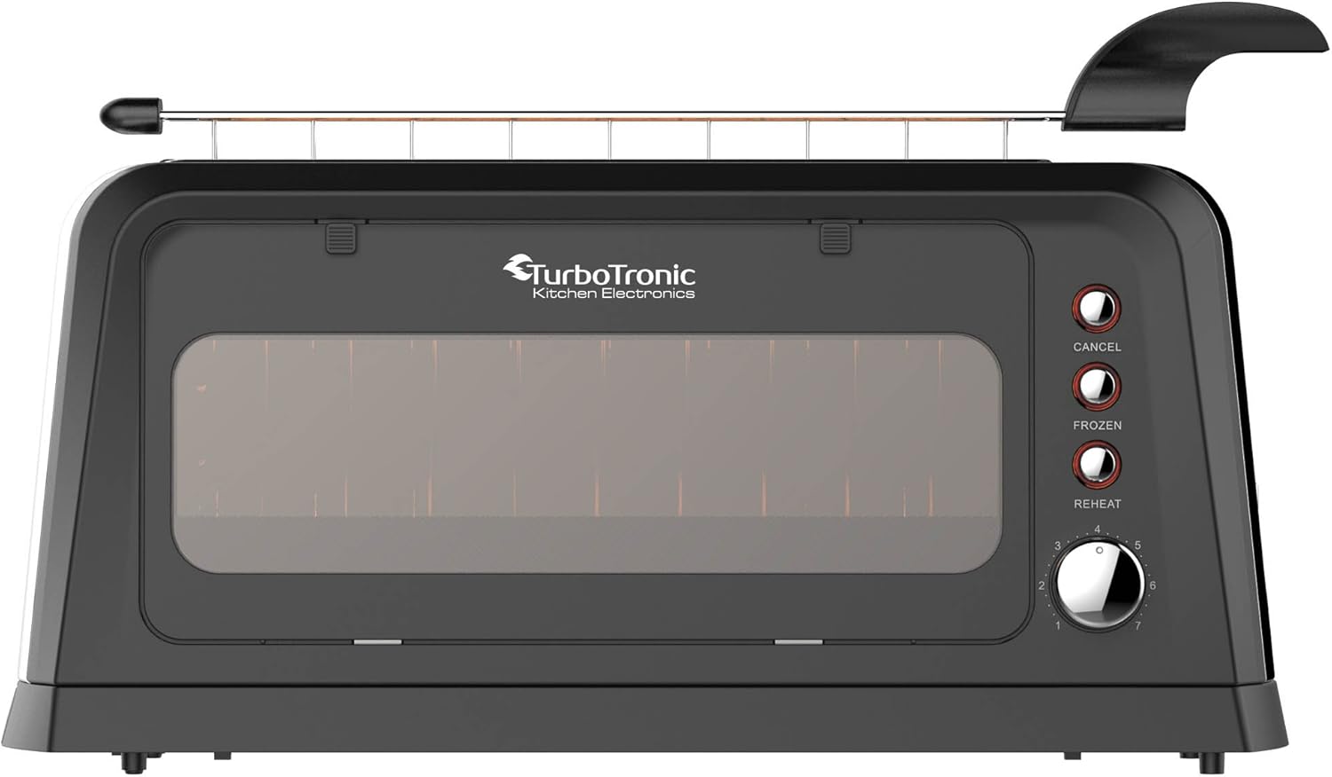 Haushaltsgeräte 2 Scheiben Toaster mit GlasFenster und SandwichZange