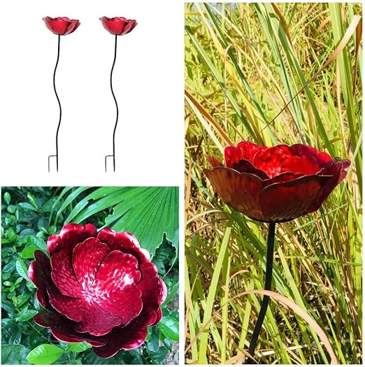 Dipamkar® H69cm - Juego de 2 estacas pequeñas para jardín con ...