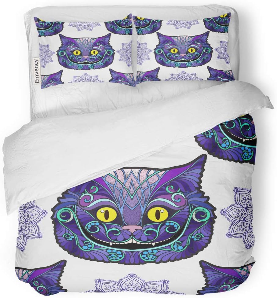 Amazon Com Semtomn Decor Duvet Cover Set Full Queen Size Alice