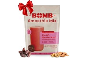 BLENDER BOMBS The Bomb Co. Blender Bomb, The OG, Superfood Smoothie Mix with Chia Seeds, Hemp Seeds, Flax Seeds, Sea Salt, & Amino Acids for Gut Health, Gluten Free, High Fiber, 10 Servings