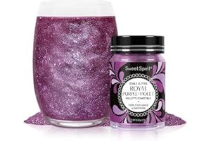 Sweet Spell Edible Glitter (15g) - Shimmer Sparkles for Drinks, Cakes, Cocktails - 100% Edible & Food Grade Glitter, Vegan, Gluten-Free (Purple)
