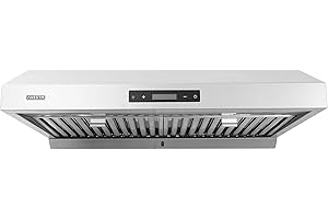 Vesta Atlanta 860CFM 30'' Stainless Steel Range Hood With Dual Motor, Auto Delay Shutoff, Contemporary Design, Pro Performance, 6 Levels Of Speed, Touch Screen, Baffle Filters, And Oil Tray