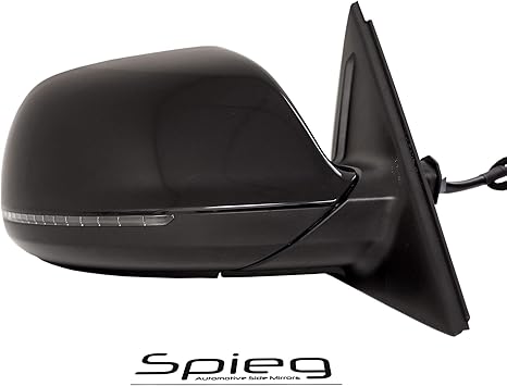 Amazon Com Spieg Au1321120 Side Mirror Replacement For Audi Q5 Sq5 2009 2017 Heated Turn Signal Light Puddle Lamp Power Folding Black 9pin Passenger Side Automotive
