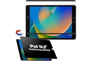 PROTESCREEN Magnetic Privacy Filter Compatible with iPad 7th/8th/9th Generation (10.2 Inch, 2019/2020/2021), Removable Anti-Glare Blue Light Privacy Screen Protector, Privacy Screen, Bubble-Free, Reusable