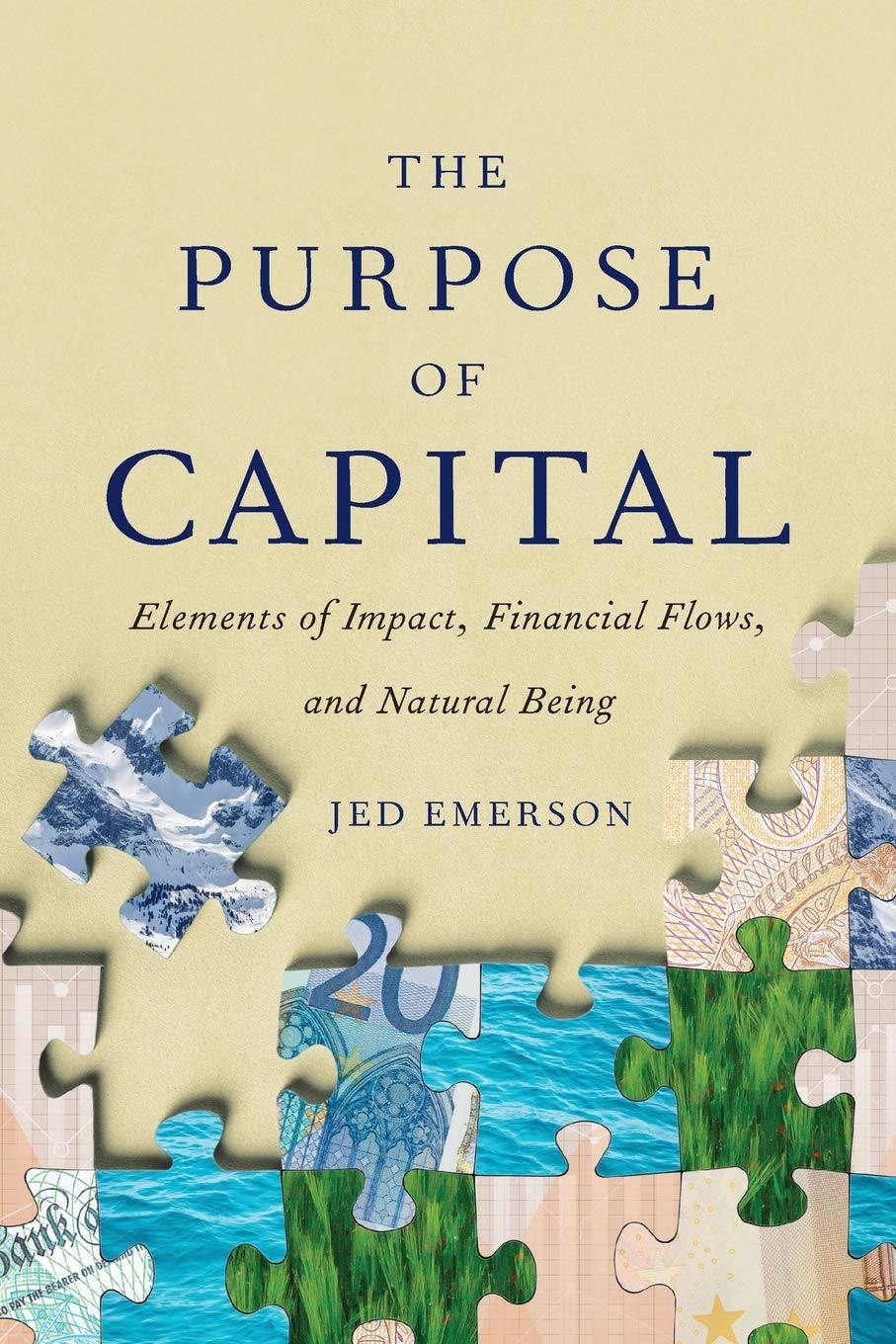 The Purpose Of Capital Elements Of Impact Financial Flows And Natural Being Emerson Jed Amazon Nl