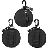 ZACAGO Tactical Belt Pouch Key Pouch Backpack Accessories Tactical Vest Attachments Small Molle Pouch EDC Wallet Travel Pill Container Portable