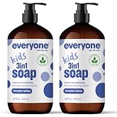 Everyone 3-in-1 Kids Soap, Lavender Bubble Bath &amp; Shampoo, 32 oz 2-Pack | Kids body wash | shampoo | EWG Verified | lavender essential oils | | 2-pack value