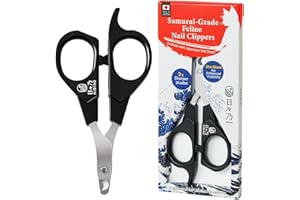 HIBINO Samurai-Grade Cat Nail Clippers | Vet Recommended | Sharper, Quieter & Safer | Precision Blade for Stress-Free Grooming | Non-Slip Grip | Lifetime Durability | Made in Japan
