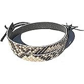Western Hatband B & W Python Snake Skin W Ties New