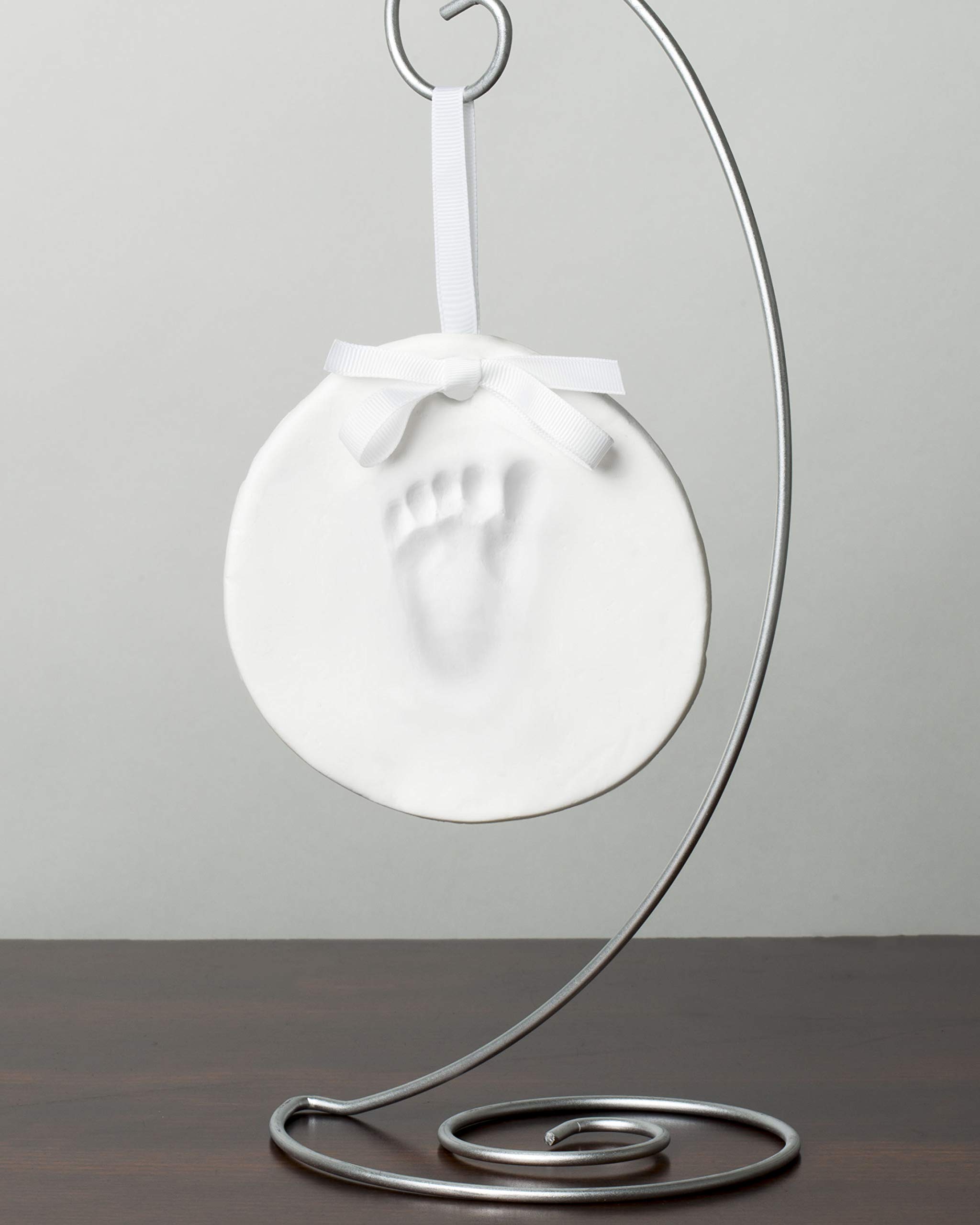 Little Pear Hanging Baby's Print Keepsake Ornament, Nursery Décor, Holiday Baby, Christmas Stocking Stuffer, White