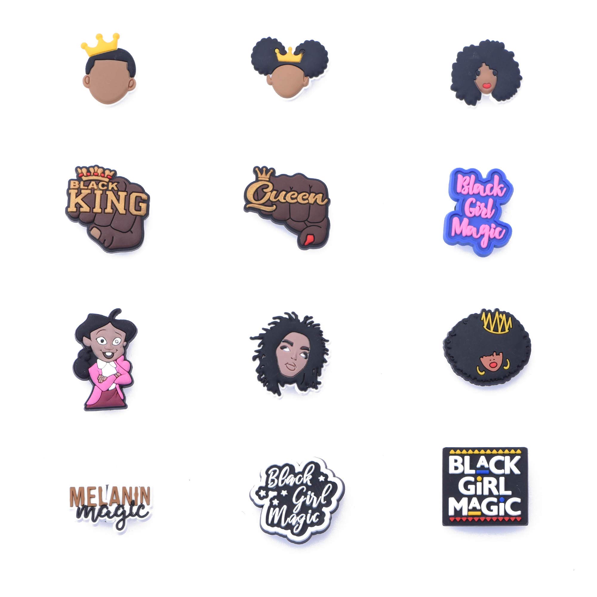 MordDays PVC Charms For Shoe Black Lives Matter Shoes Decorations Accessories For Kids Women Party Gifts