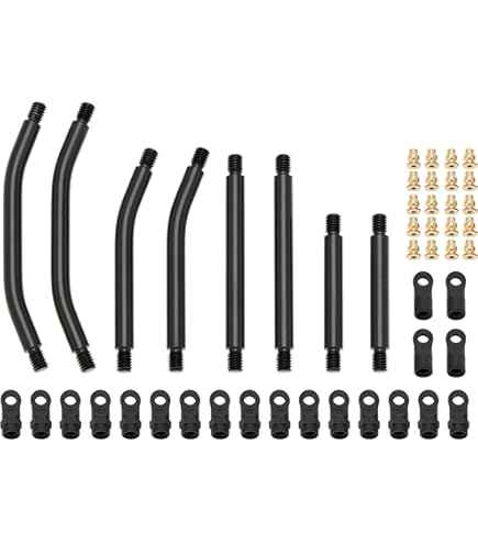 Amazon.com: Yeah Racing AXSC-042 133.5mm Wheelbase Steel Link Set