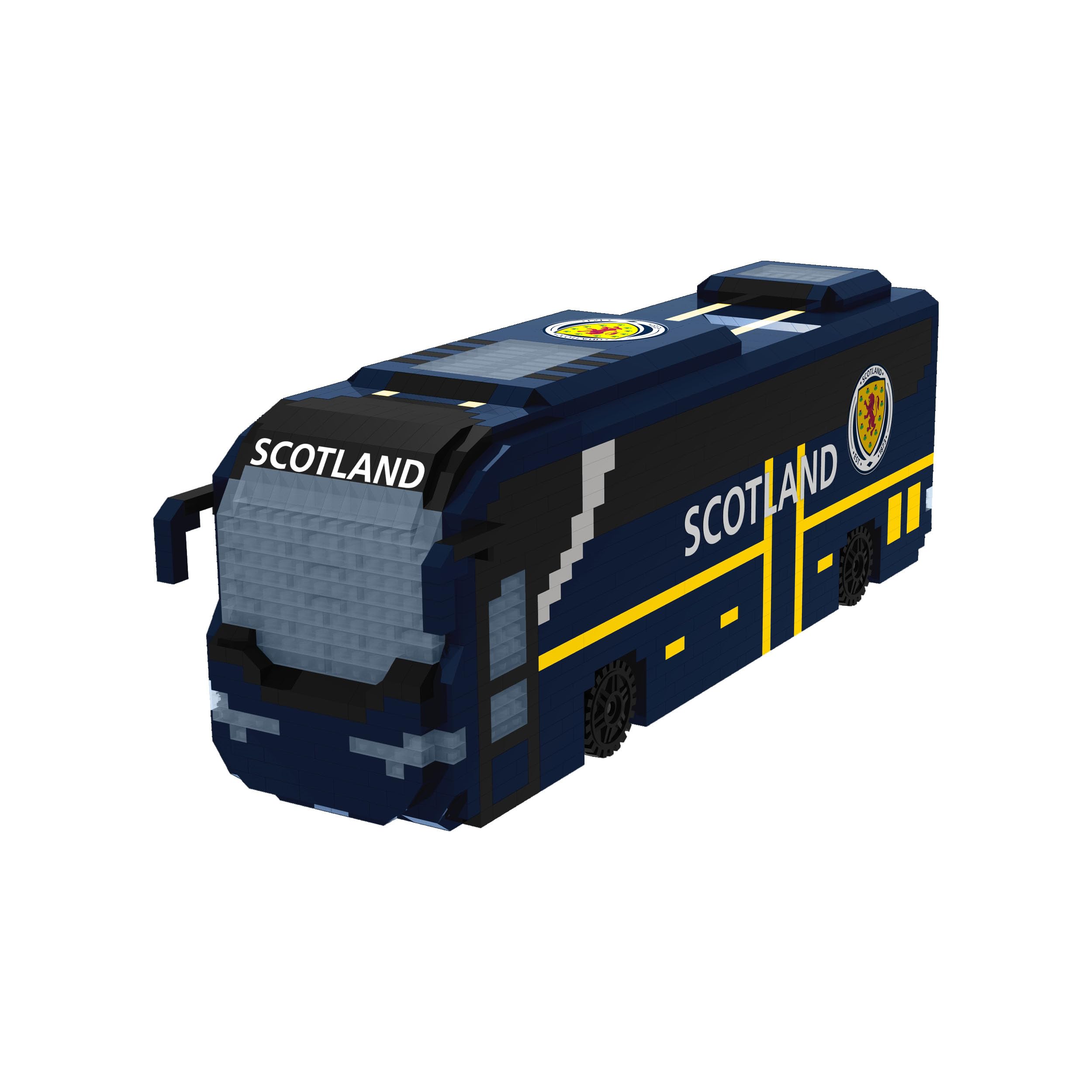FOCO Officially Licensed Scotland BRXLZ 3D Bricks Coach Construction Toy Model โ image 1