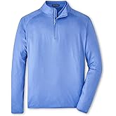 PETER MILLAR Stealth Delancy Dot Performance Quarter-Zip, Elixir, Small