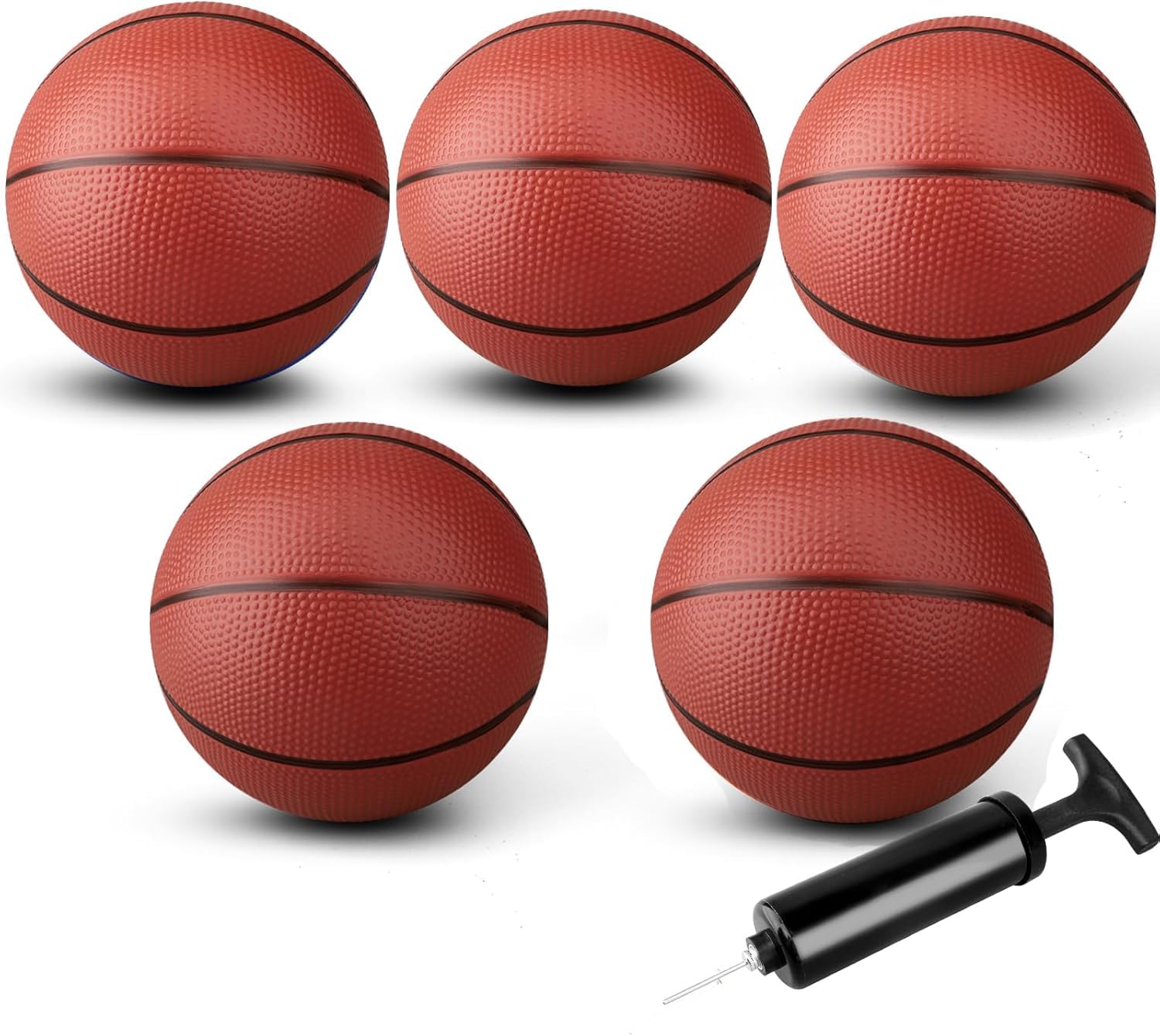 Photo 1 of Amarlozn Mini Basketball for Indoor Mini Basketball Hoop, 9 Inch Small Replacement Basketballs Soft Ball for Inflatable Pool, Beach Sandbox Outdoor Play Game Gift Pack for Toddler Kids Adults 5PCS
