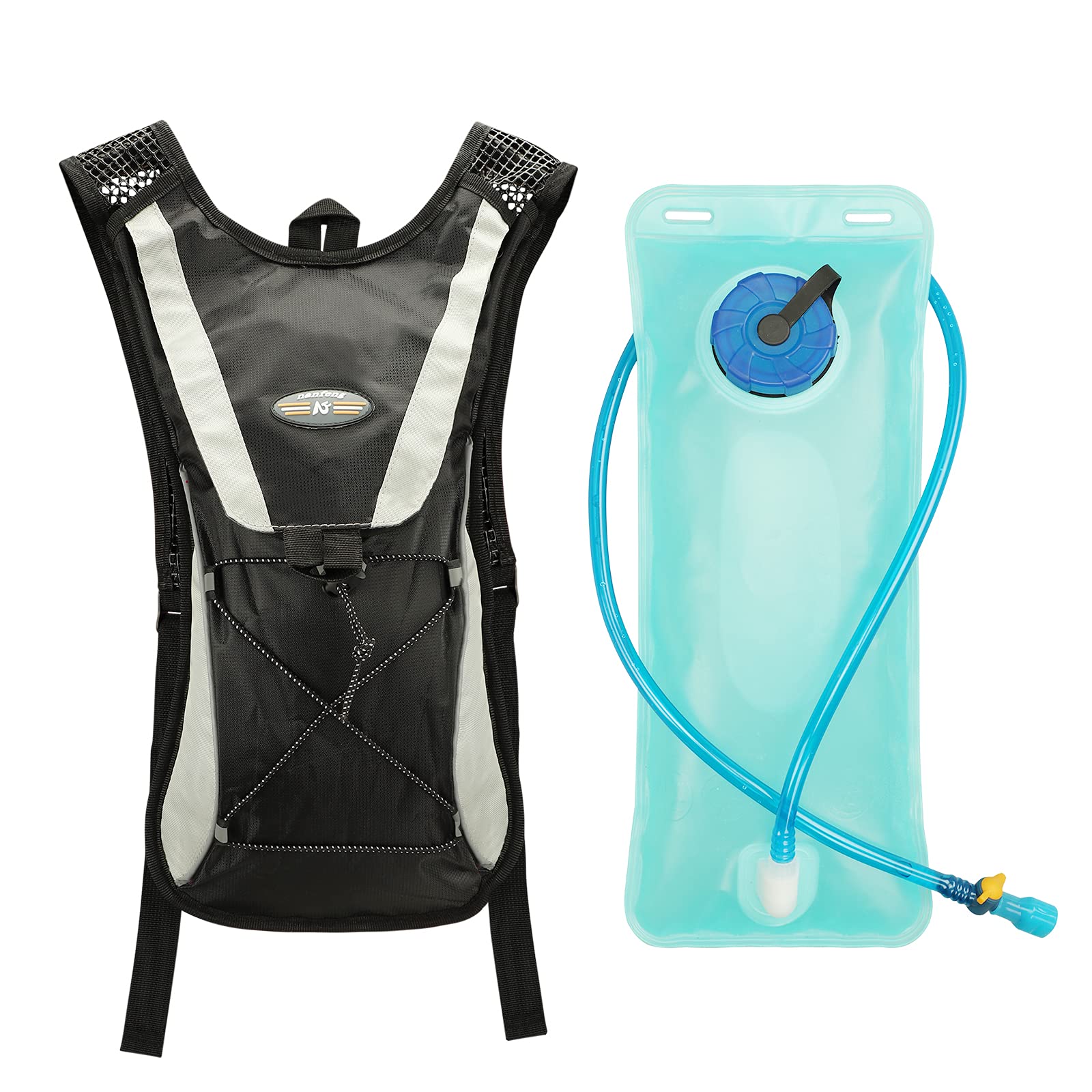 IBLUELOVER Hydration Backpack Water Bag with 2L Bladder Lightweight Water Rucksack Outdoor Water Reservoir Bike Backpack for Hiking Cycling Trekking Climbing Camping Mountaineering Marathoner Walking