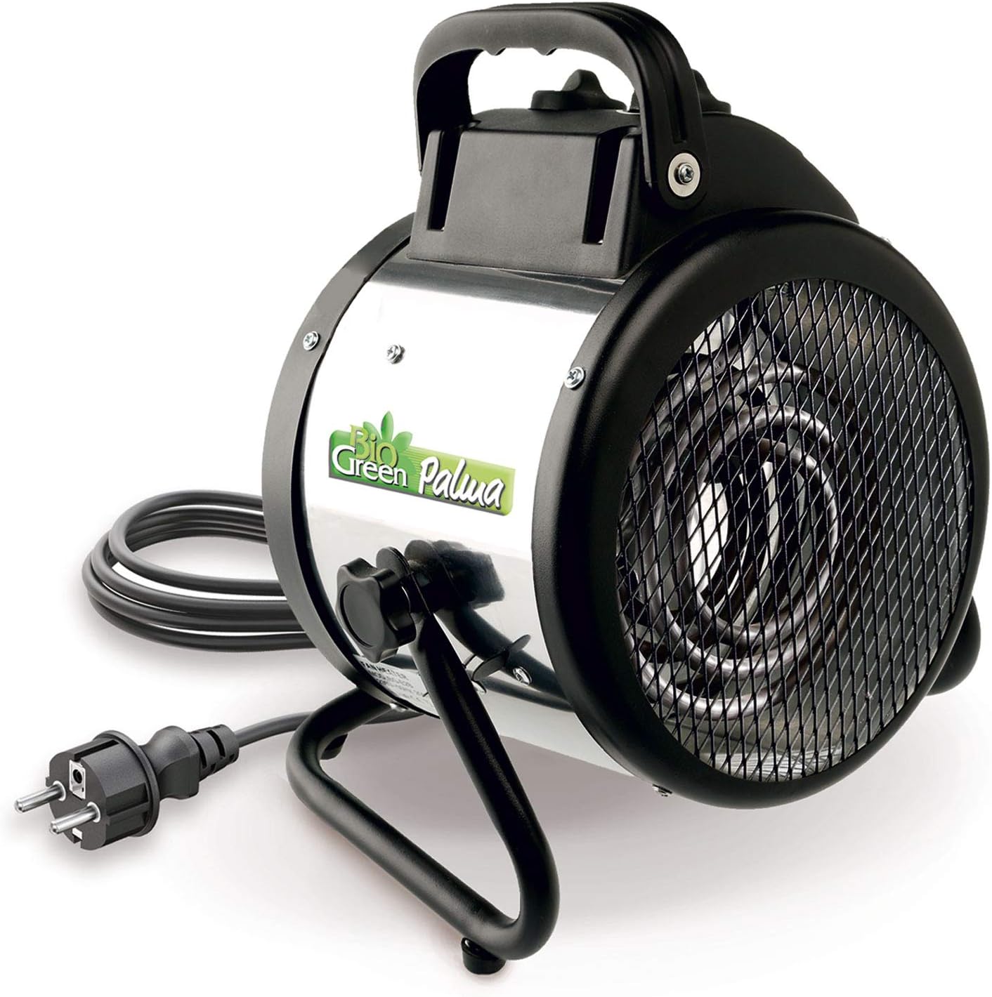 Bio Green Elektrogebläseheizung Palma manuell, silber/schwarz, 2000 Watt